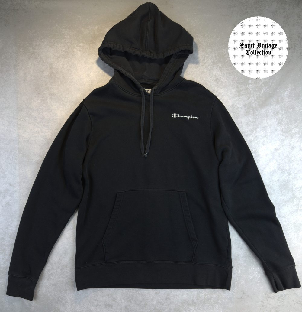 Champion Embroidered Black Medium Sweatshirt